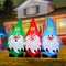 GOOSH 7.5 FT Long Christmas Inflatable Gnomes Three Midgets Holding Hands with Built-in LEDs